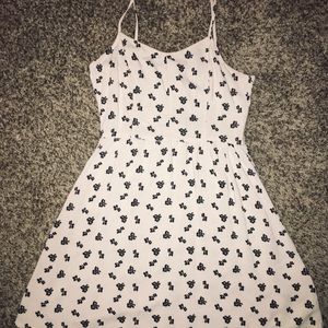 Divided Flowy Mini Dress